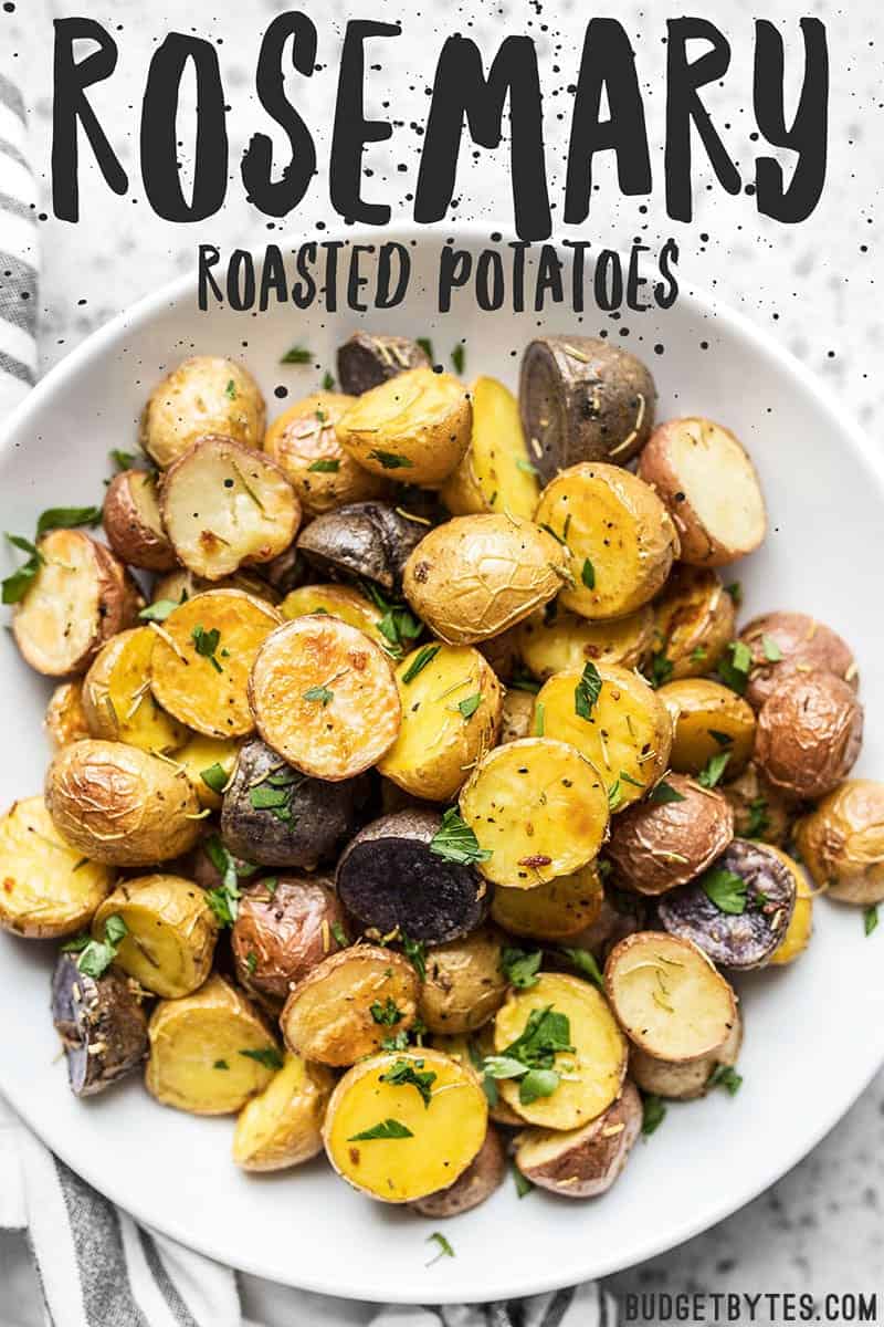 Rosemary Roasted Potatoes are an easy, flexible, and DELICIOUS side dish that can be paired with just about any meal. Keep this go-to recipe handy! Budgetbytes.com