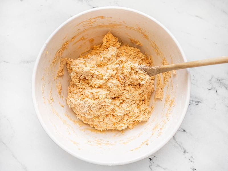 Finished sweet potato dough