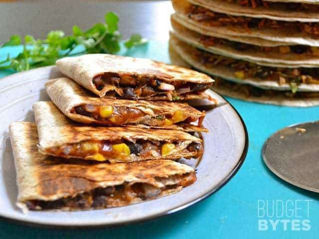 Hearty Black Bean Quesadillas