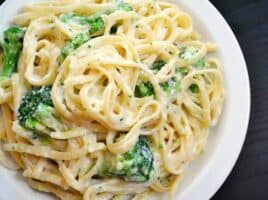 Broccoli Fettuccine Alfredo