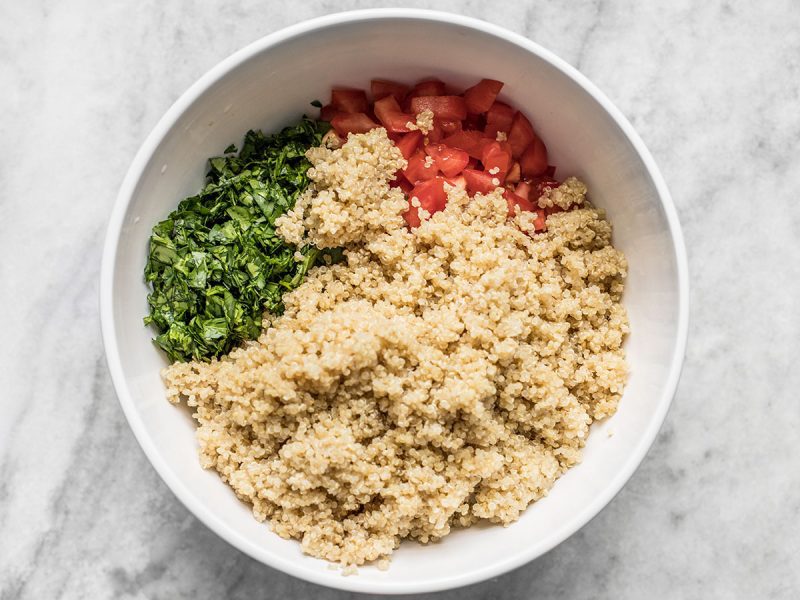 Add Cooled Quinoa