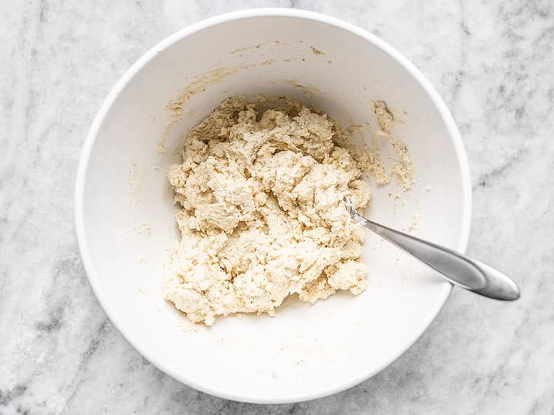 Wet Dough for Rosemary Pepper Drop Biscuits