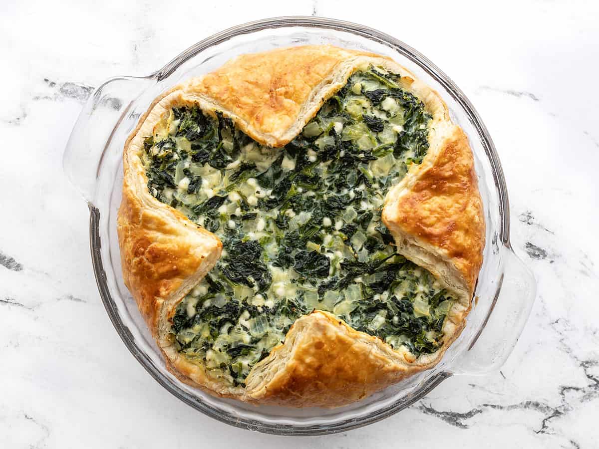 Baked spinach pie