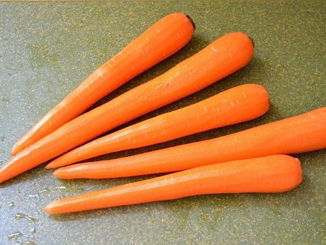 peeled carrots