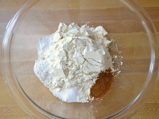 Dry Ingredients in mixing bowl 