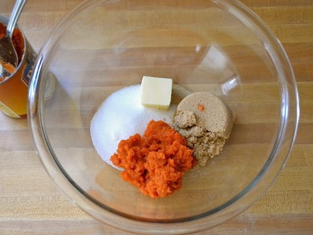 Wet Ingredients in mixing bowl 