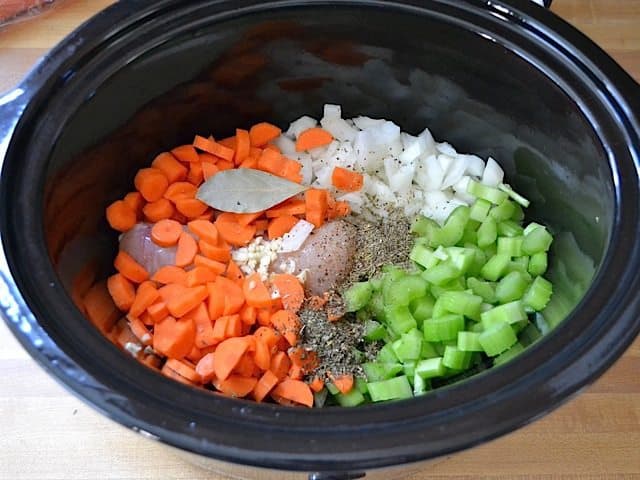 Ingredients in Slow Cooker