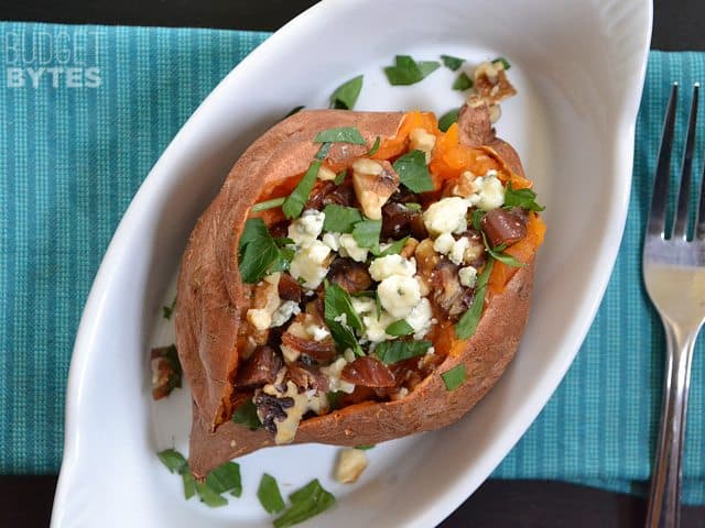 Date Stuffed Sweet Potato - Budget Bytes