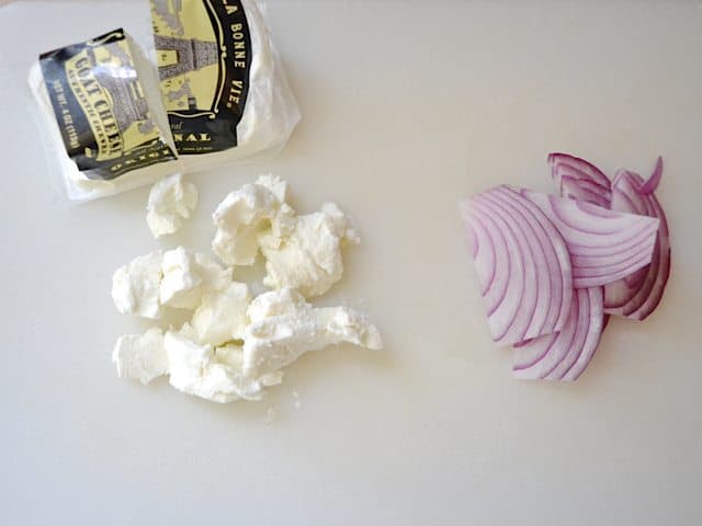 Goat Cheese and Red Onion