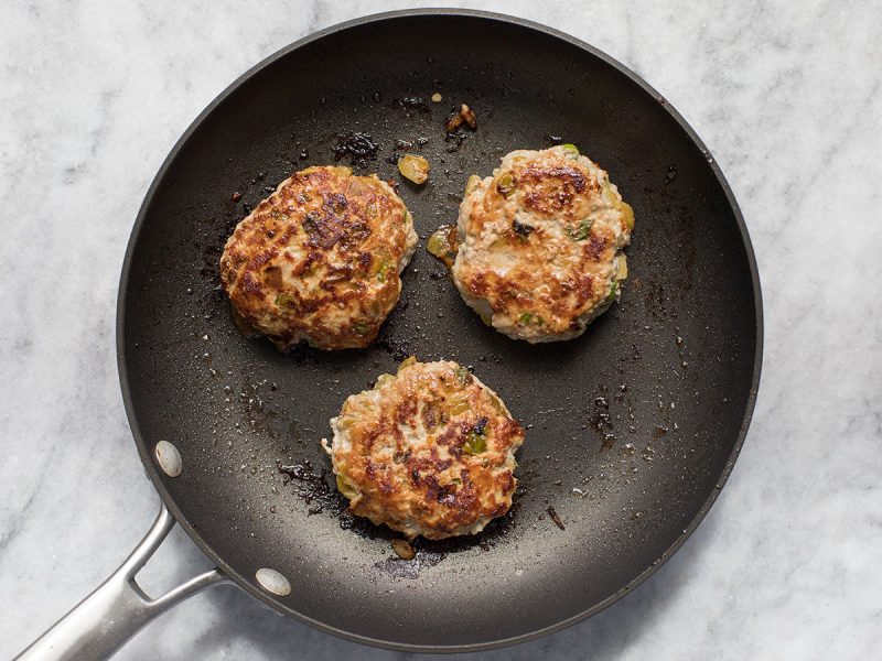 Turkey Burgers cooked