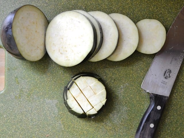 Dicing Eggplant