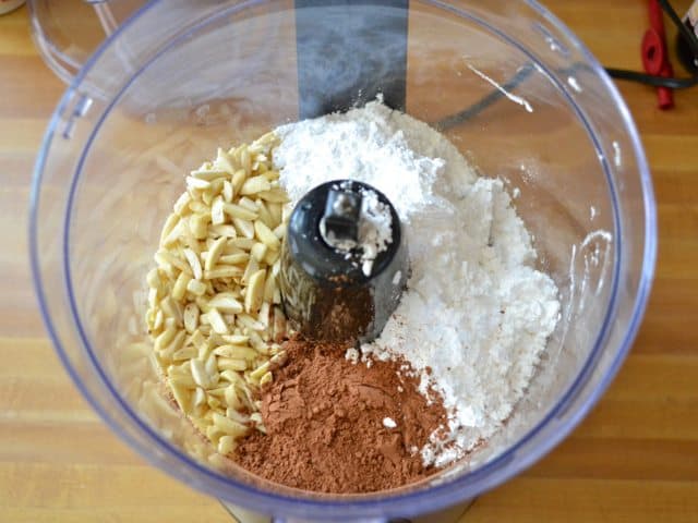 Dry Ingredients in food processor 