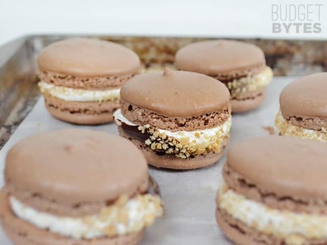 Finished Smores Macarons