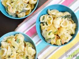 Vegetable Alfredo Pasta Bake