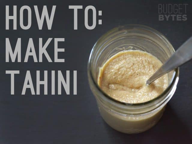 How to Make Tahini