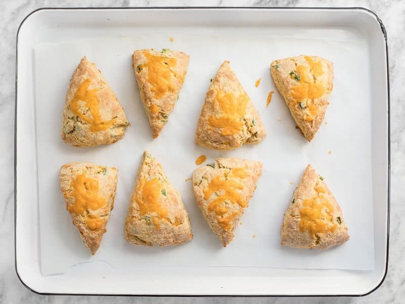 Baked Cheddar Scallion Scones