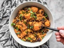 It only takes one skillet and a few ingredients to make this incredibly flavorful and filling Chorizo Sweet Potato Skillet. BudgetBytes.com