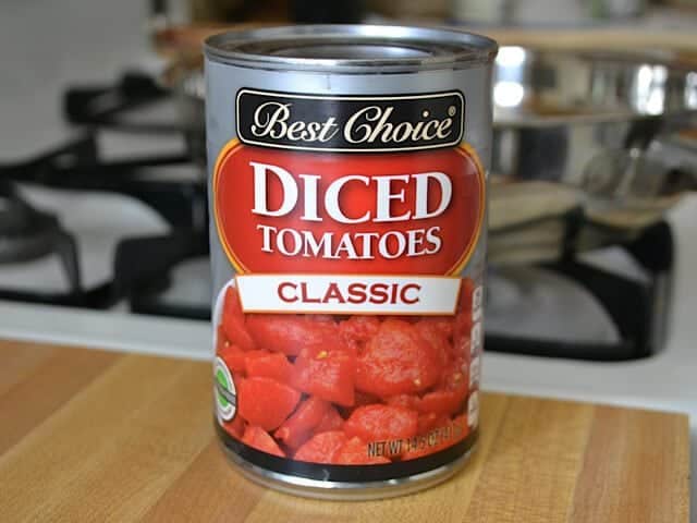 Can of Diced Tomatoes