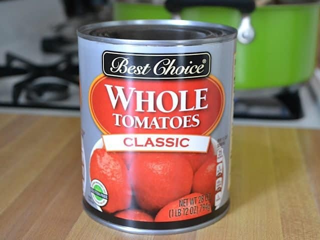 Can of Canned Whole Tomatoes