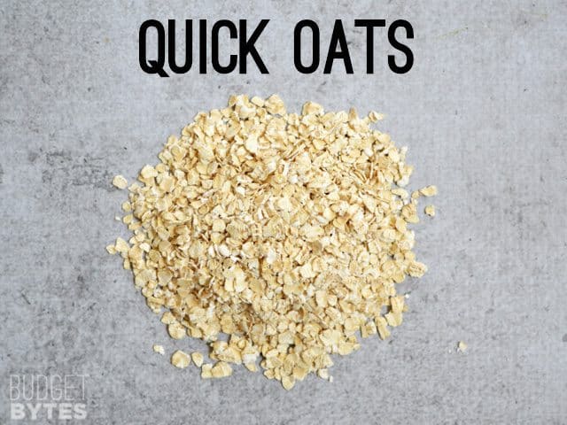 Small pile of Quick Oats