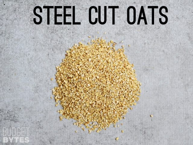 Small pile of Steel Cut Oats