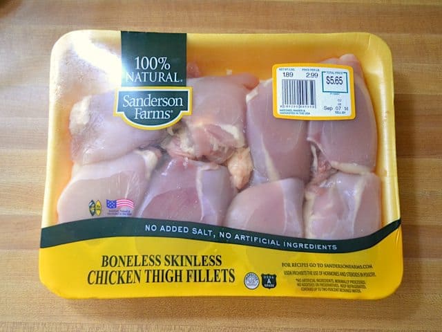 Package of Chicken Thighs