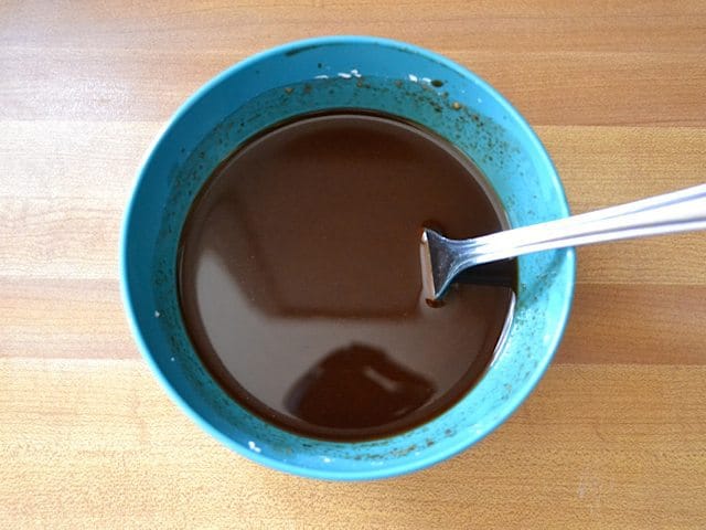 Stir Fry Sauce in bowl with spoon 