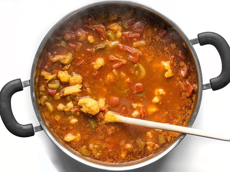 Simmered Moroccan Lentil and Vegetable Stew