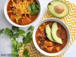 Sweet Potato Tortilla Soup - BudgetBytes.com