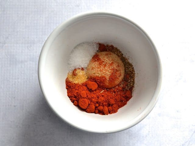 Smoky Spice Mix ingredients in mixing bowl 