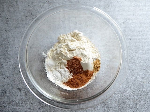 Dry Ingredients in mixing bowl 