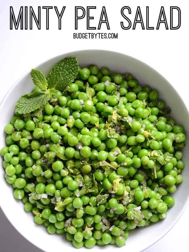 Minty Pea Salad - BudgetBytes.com