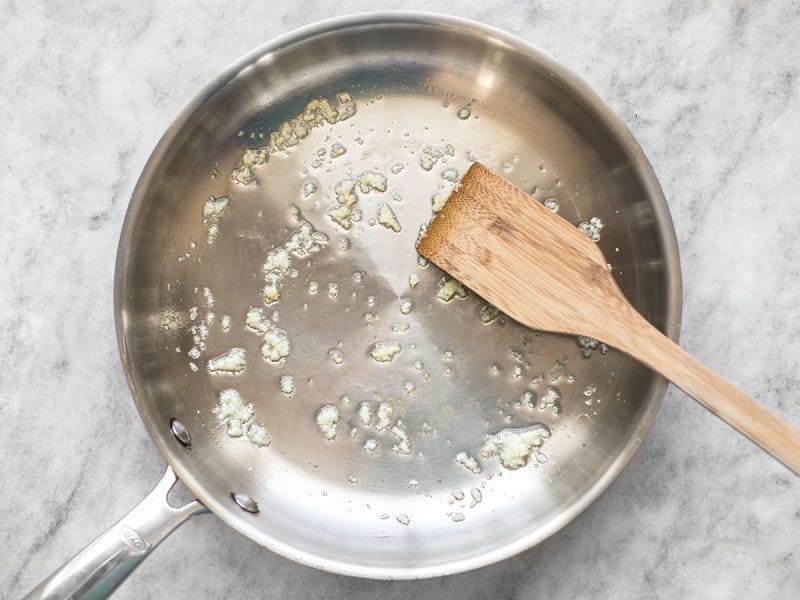 Sauté Garlic in a skillet