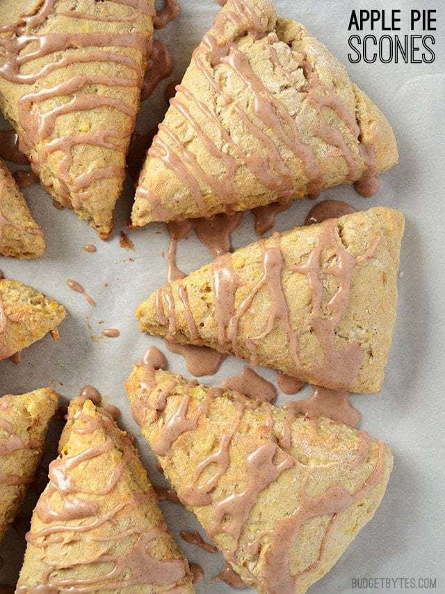 Apple Pie Scones - BudgetBytes.com