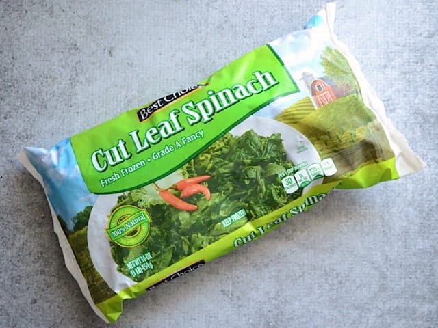 Bag of Frozen Spinach