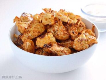 Smoky Parmesan Roasted Cauliflower - BudgetBytes.com