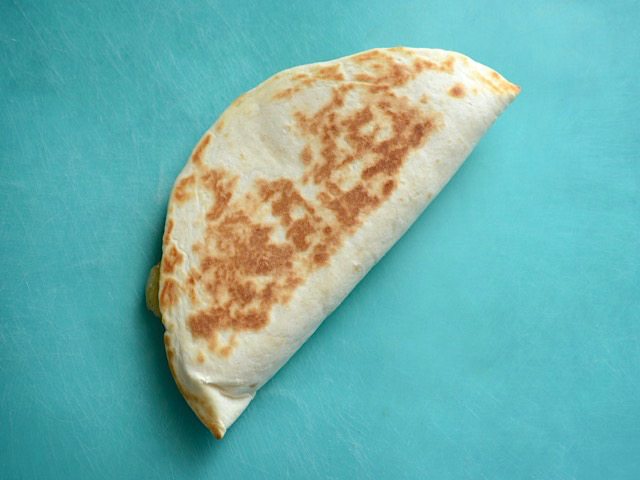 Folded and Toasted Dessert Quesadilla