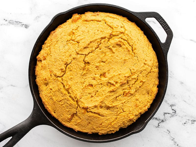 Baked sweet potato cornbread