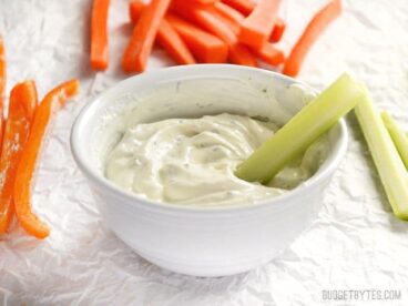 Dilly Vegetable Dip - BudgetBytes.com