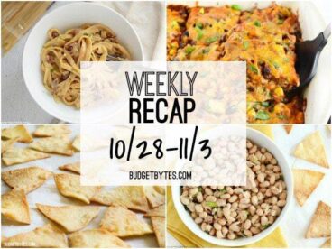 Weekly Recap 10-28 BudgetBytes.com