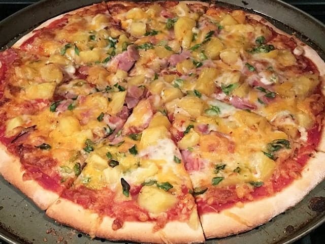 Ham and Pineapple Pizza