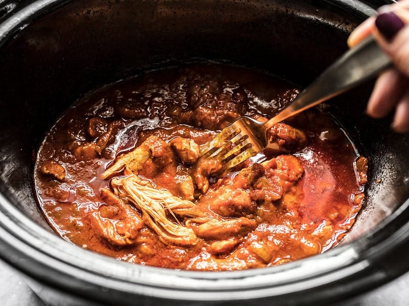 Shredded Slow Cooker Chicken Tikka Masala