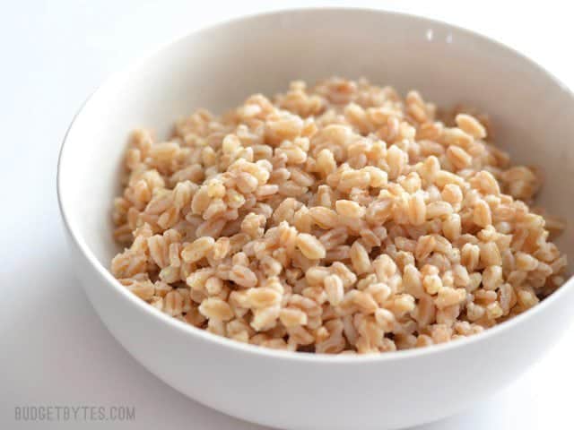 Cooked Farro - BudgetBytes.com