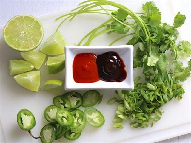 Garnishes for chicken Phở