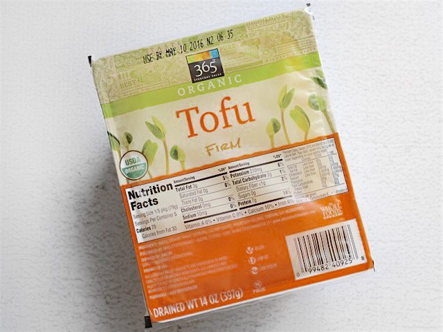 Package of firm tofu