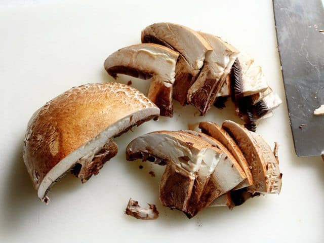 Sliced Portobello Mushroom