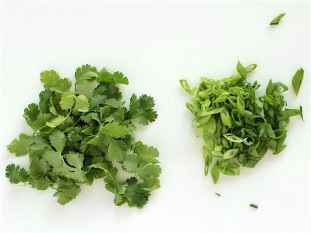 Cilantro and Green Onions