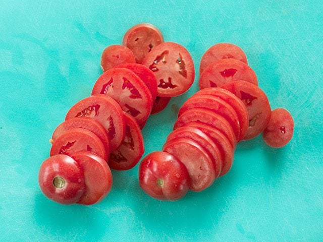 Sliced Roma Tomatoes