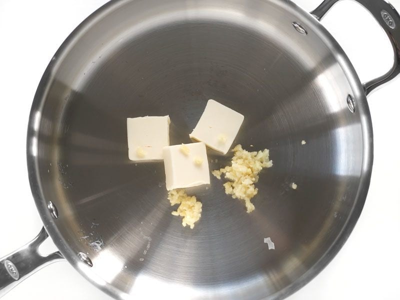 Butter and Garlic in Skillet