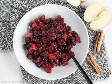 Roasted Apple Cranberry Relish is a thick, jam-like condiment whose uses go far beyond the Thanksgiving table. BudgetBytes.com